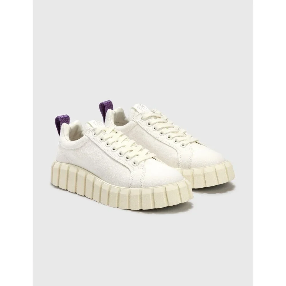 Eytys Odessa Canvas Sneakers in White 41 10 Womens New Nib With Box shoes